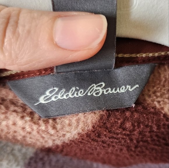 Eddie Bauer Plaid Flannel Shacket Button Down - Picture 5 of 7